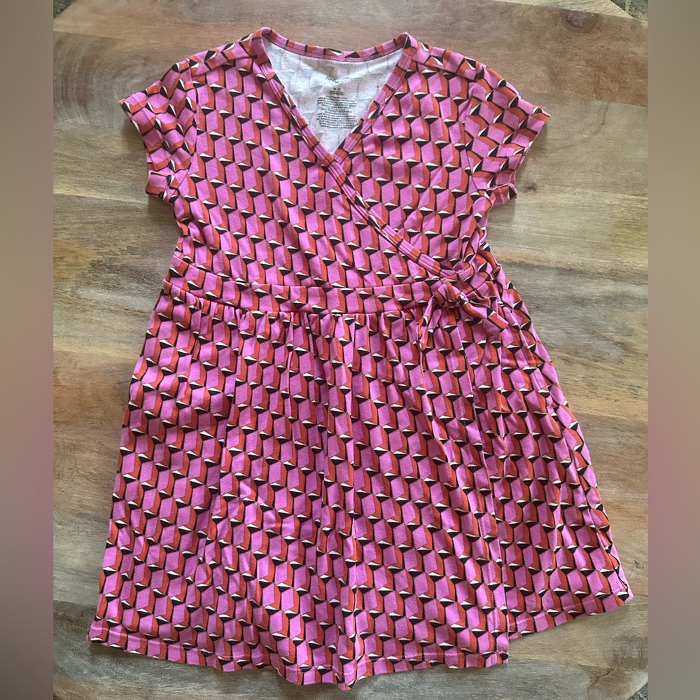 Diane Von Furstenberg Pink & Orange Wrap Dress